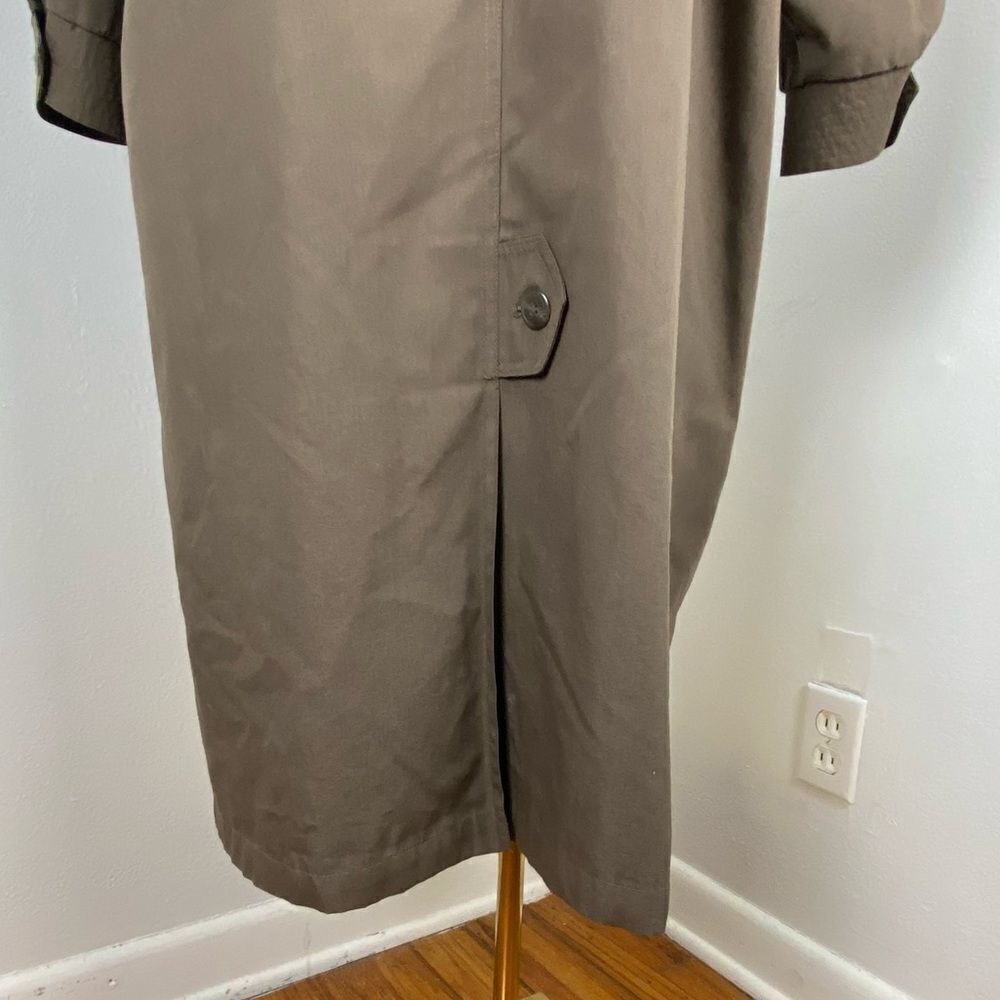 Vintage Winning Edge Womens Tan Trench Coat All-weather Office Career Academia - Picture 6 of 15